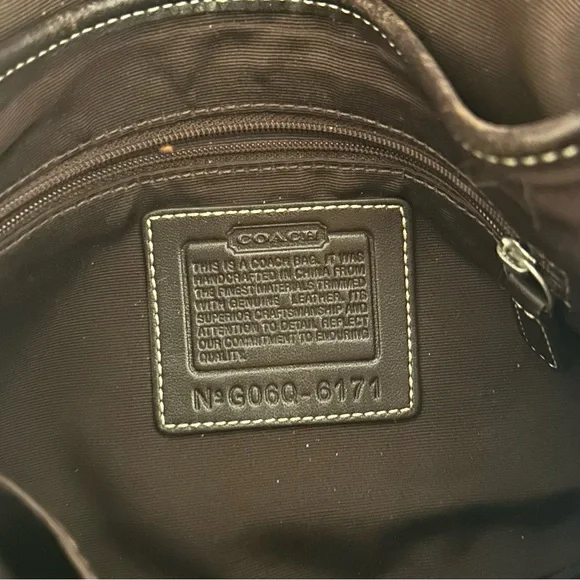 Vintage Y2K Coach Soho Signature Sufflette Tan Brown Shoulder Bag - Picture 7 of 7